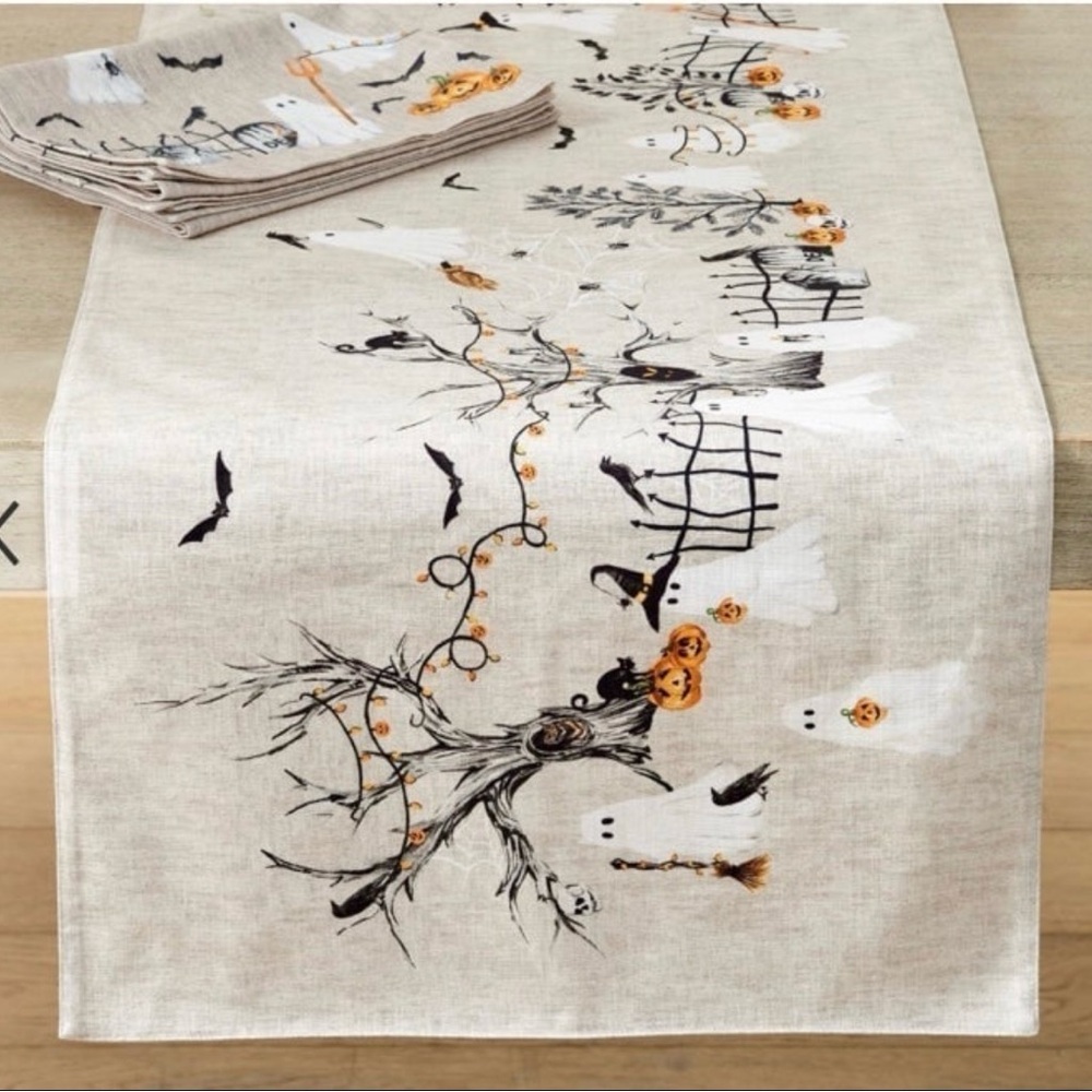 Pottery Barn Scary Squad Table Runner NWT